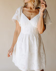 White Afternoon Allure Mini Dress