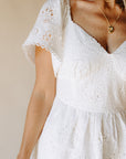 White Afternoon Allure Mini Dress