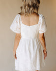 White Afternoon Allure Mini Dress