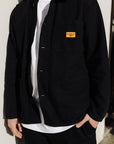 Black Canvas Chore Shirt