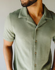 Fatigue Green Resort Riviera Button Up