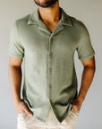 Fatigue Green Resort Riviera Button Up