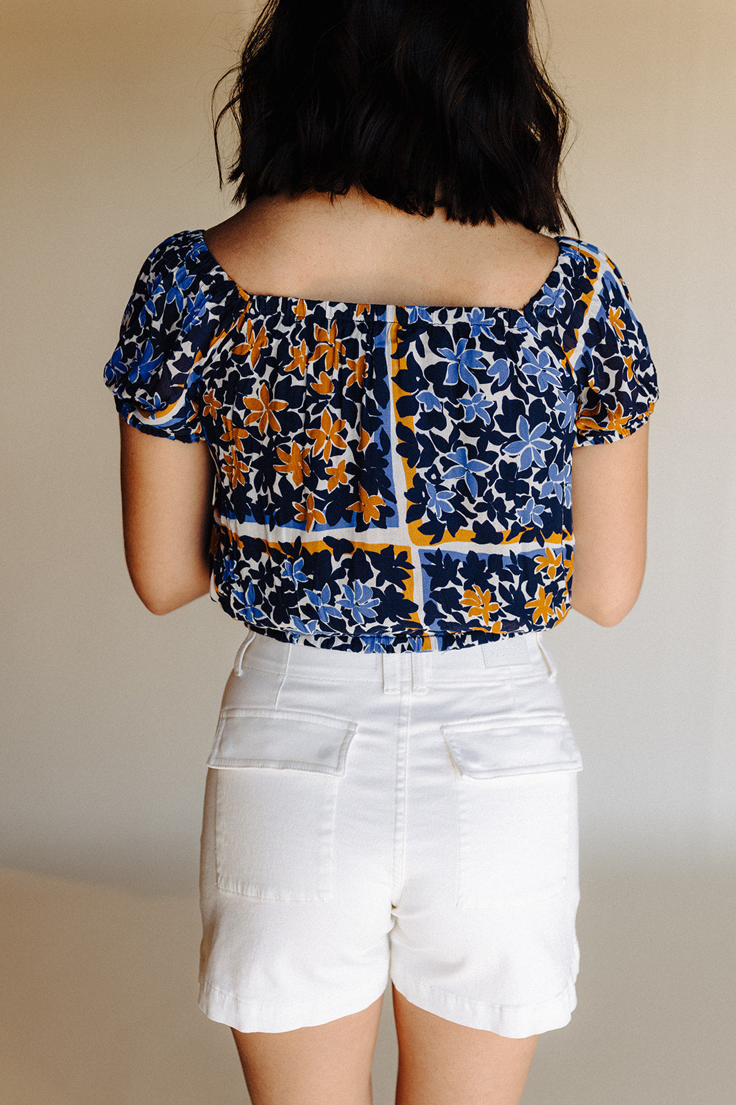 Blue Floral Sorrento Top