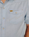 Faded Blue Oxford (CORE) H Bar B Snapshirt