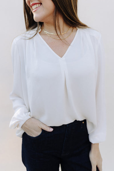 Ecru Genevieve Blouse