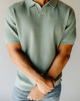 Juniper Waffle Stitch Polo