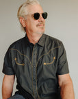 Antique Black Broncbuster Snapshirt