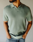 Juniper Waffle Stitch Polo