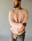 Coral Dawn Sunwashed Crewneck Sweater