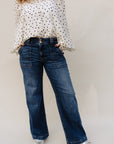 Fairness Jodi Wide Leg Porkchop Front Jeans