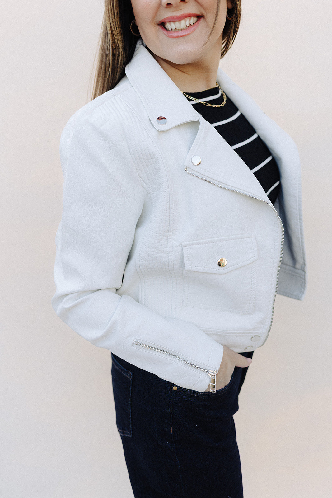 White Kelsie Jacket