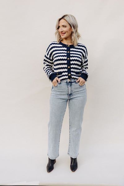 Navy Cloud Chaser Cardigan