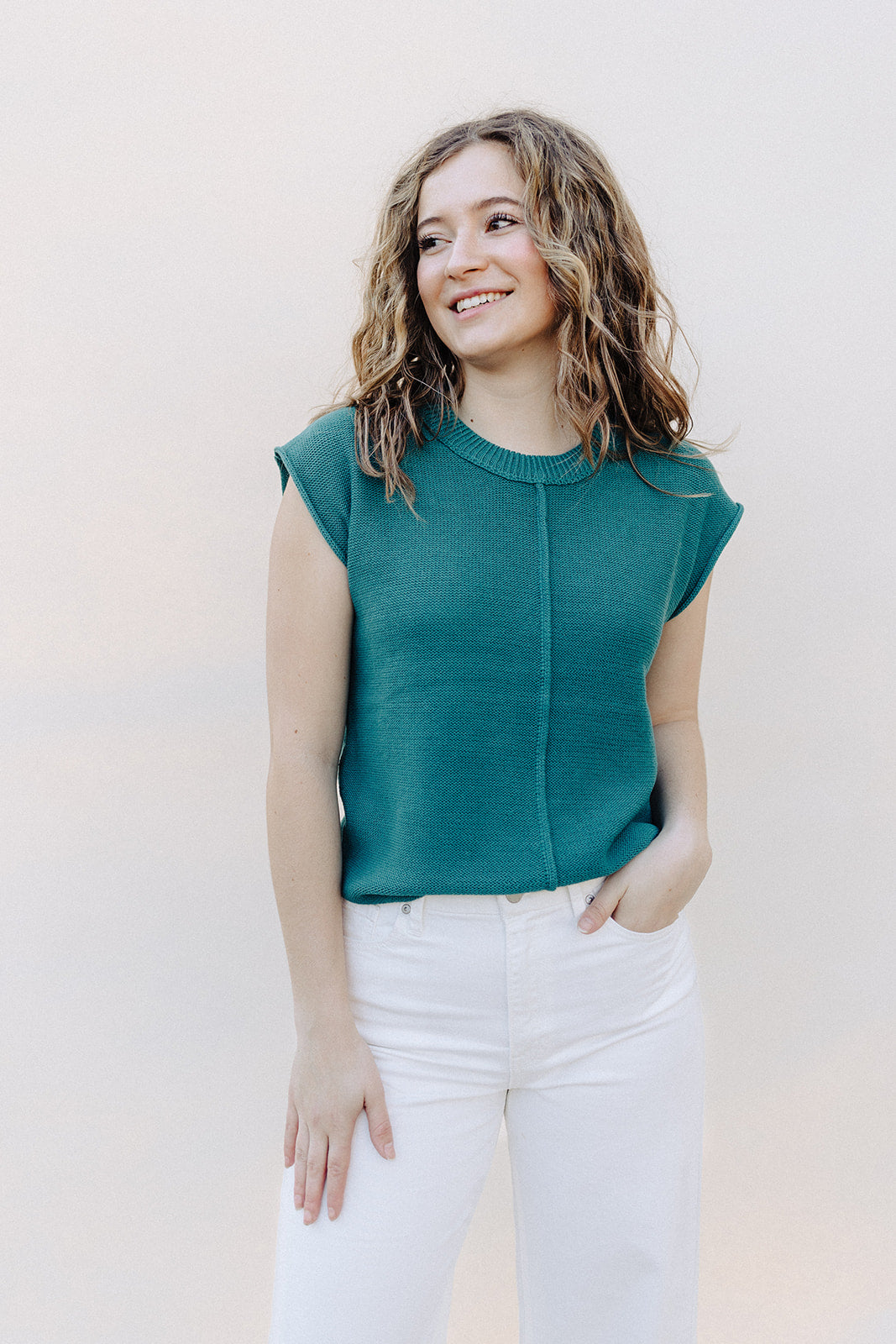 Teal Grace Sweater Top