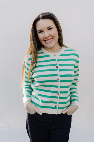 Clover Stripe Cardigan