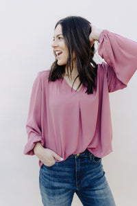 Mauve Genevieve Blouse