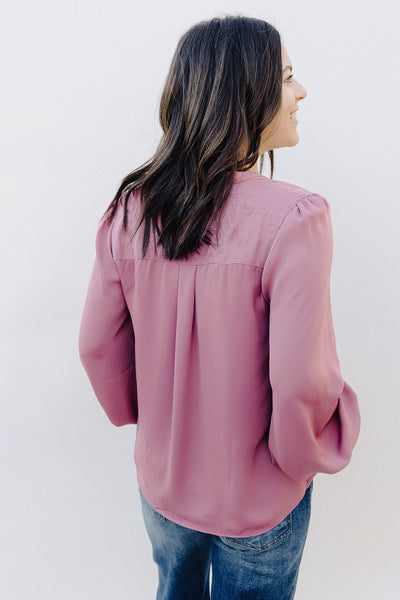 Mauve Genevieve Blouse