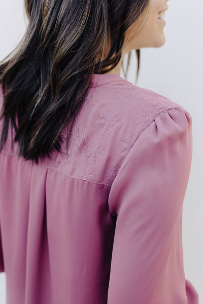 Mauve Genevieve Blouse