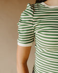 Green Stripe Tiffany Top