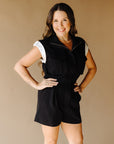 Black Zoe Romper