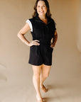 Black Zoe Romper