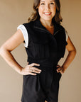 Black Zoe Romper