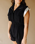 Black Zoe Romper