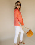 Coral Sunset Rosa Blazer