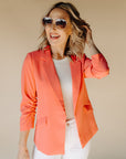 Coral Sunset Rosa Blazer