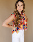 Red Bryson Blouse