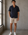 Navy Sutherland Camp Shirt