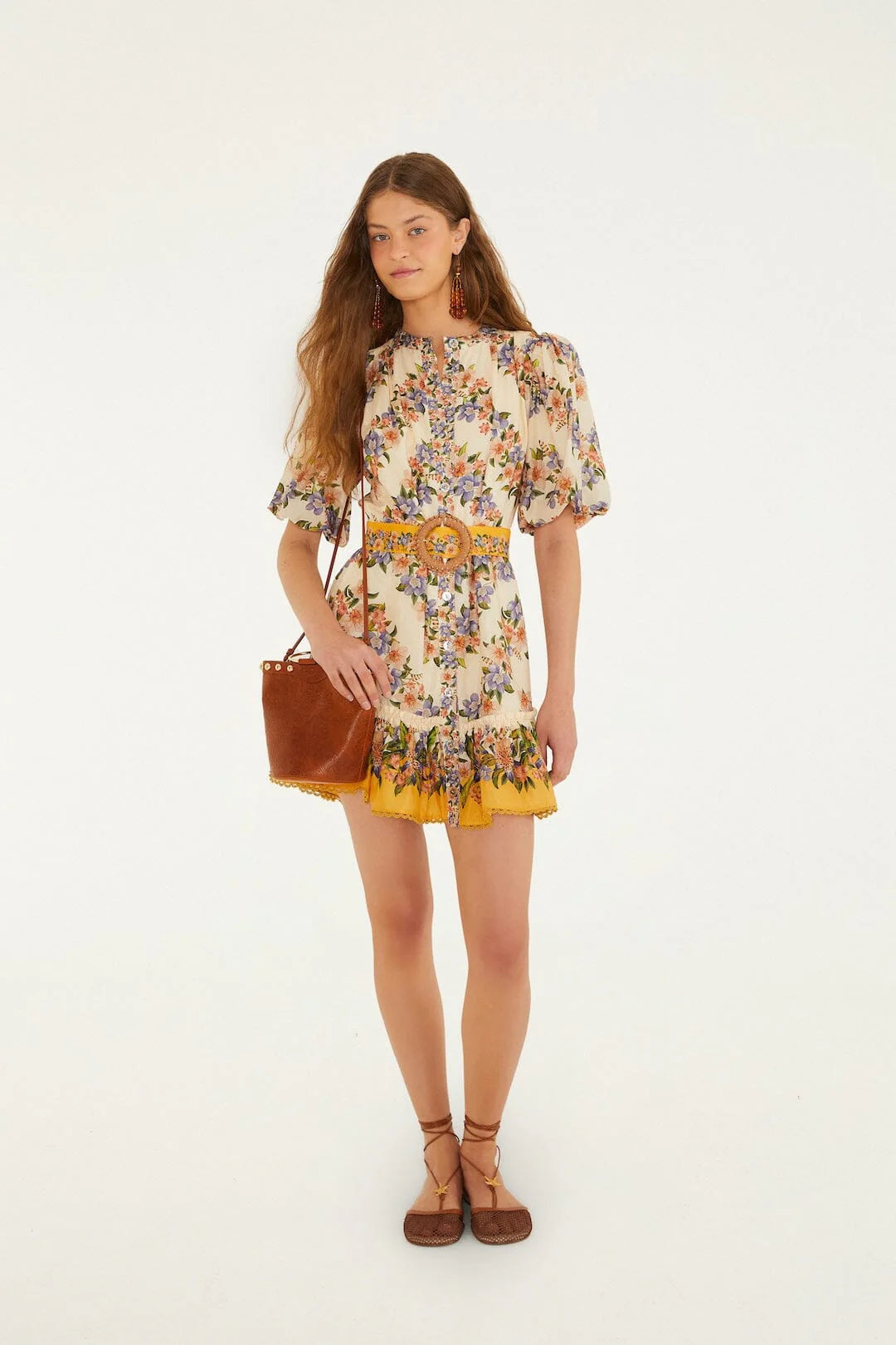 Hilo Stripes Sand Mini Dress