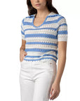 Blue Sandy Toes Combo Top