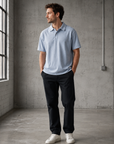 Soft Chambray Hemp Resort Polo