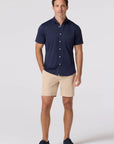 Navy Halyard Short Sleeve Dress Shirt