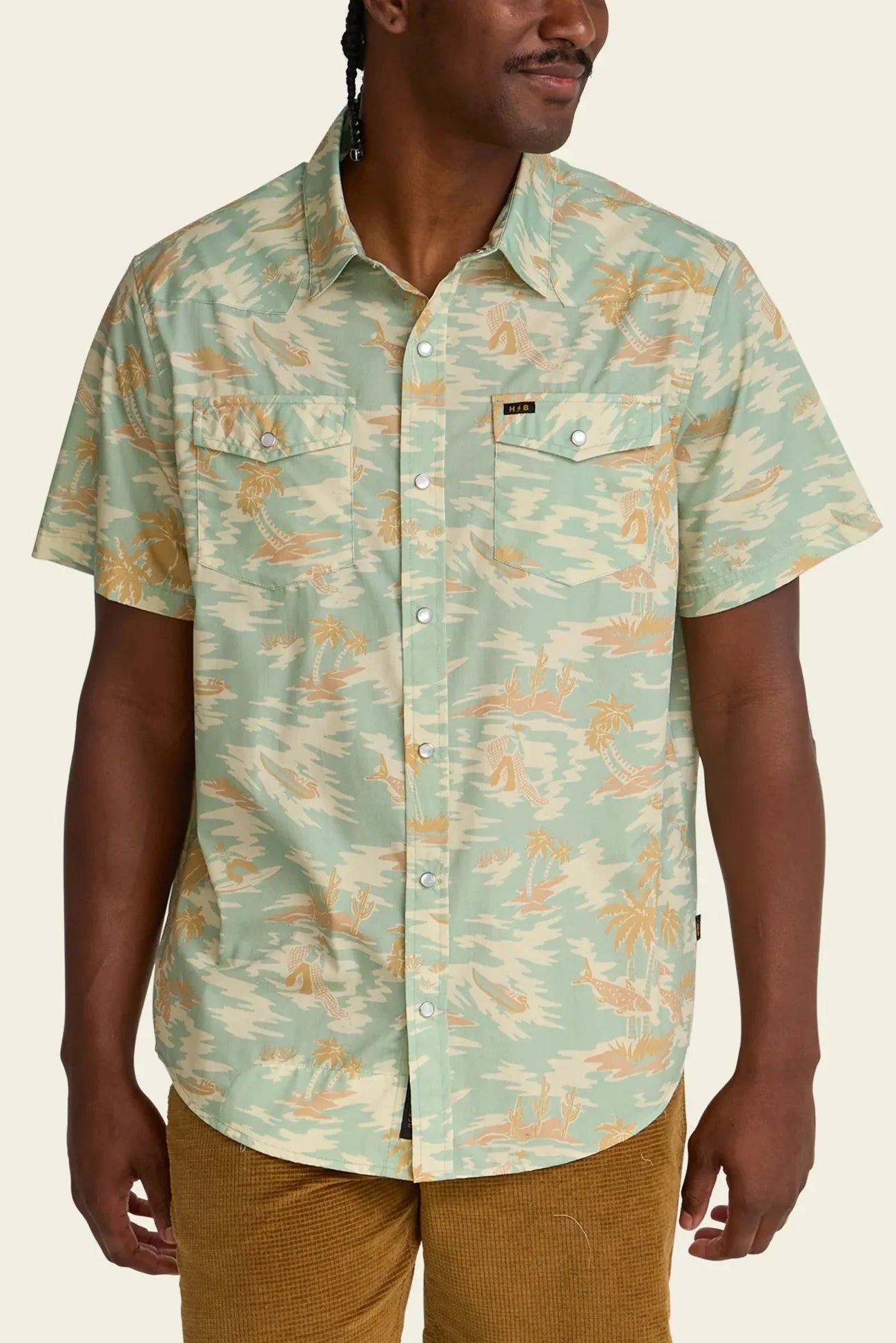 Dreamland Seafoam Snapshirt