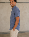 Cobalt Retro Boomerang Halyard SS Dress Shirt