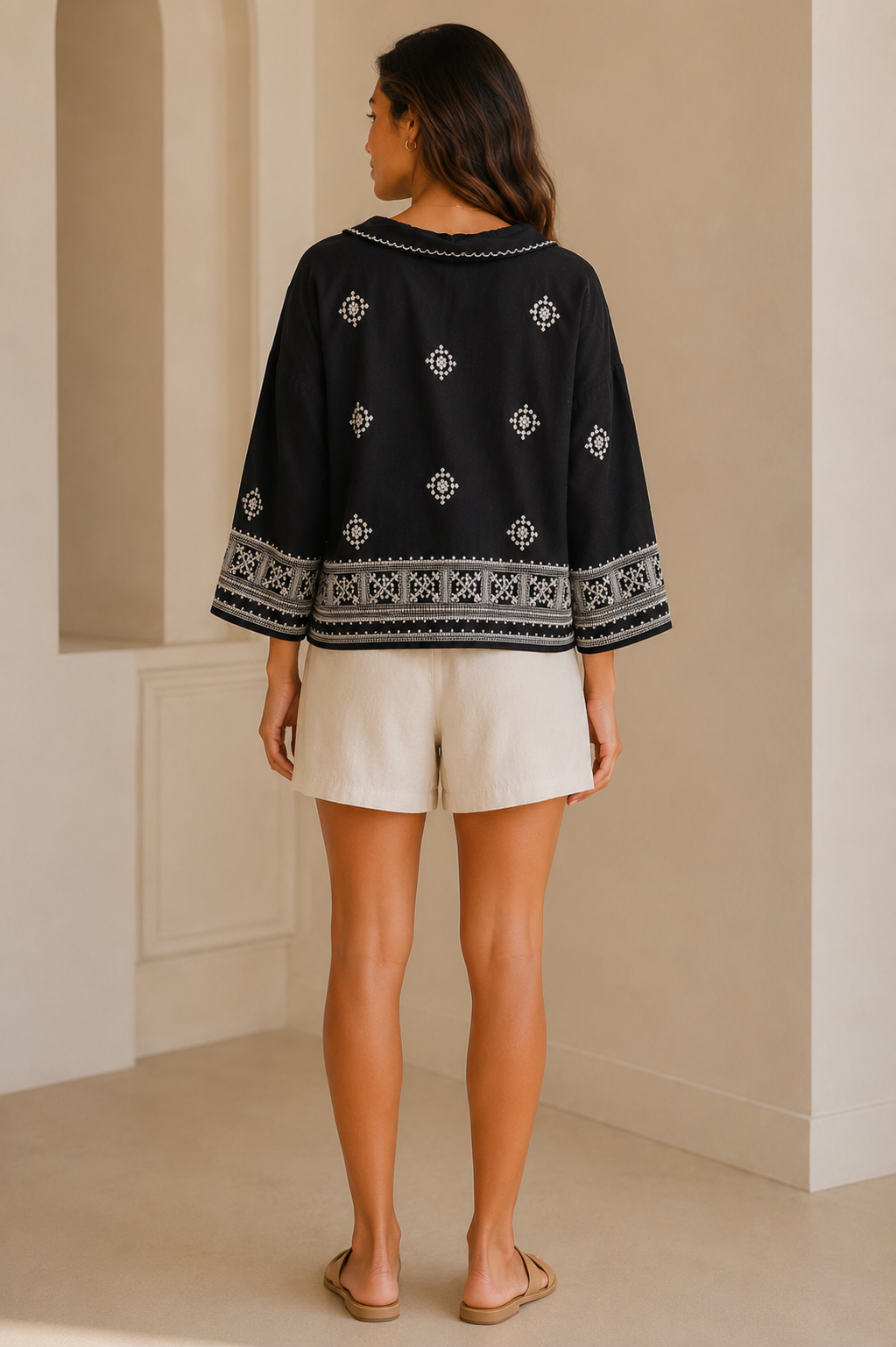 Black Sheena Top