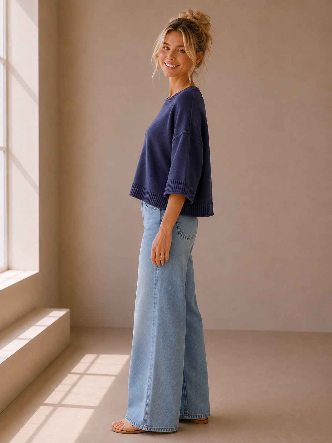 Navy Lana Pullover