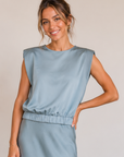 Dusty Blue Eliana Top