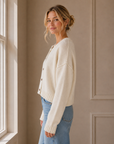 Ivory Arianna Knit Cardigan
