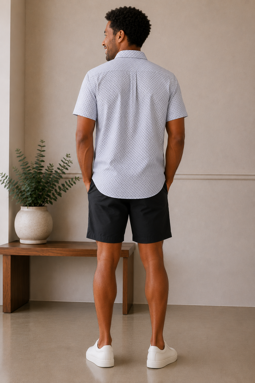 White Arcos Short Sleeve Top