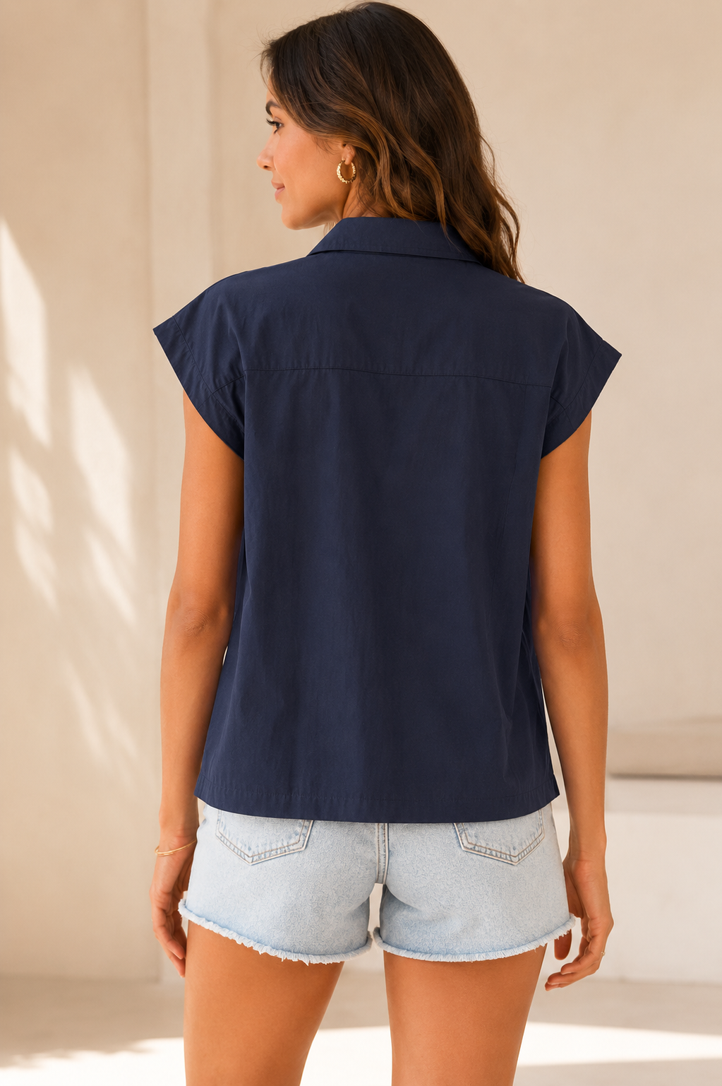 Navy Sailing Top