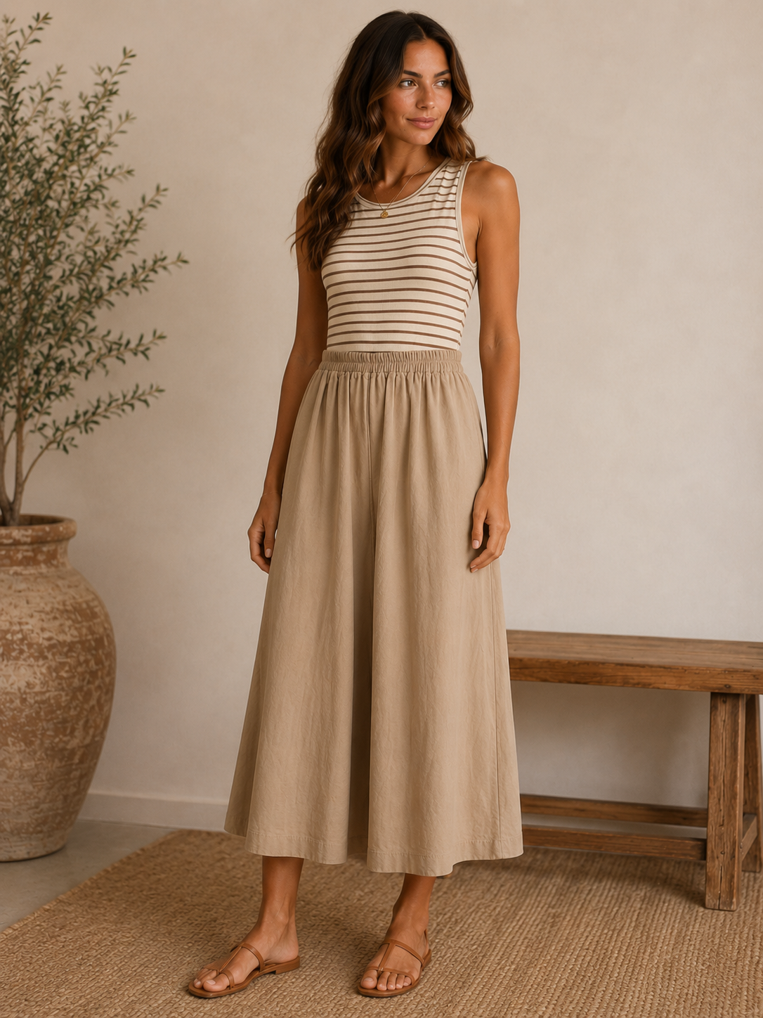 Latte Linda Dress