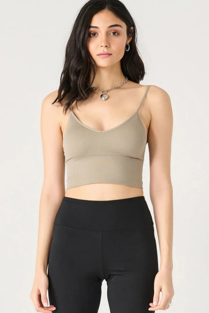Taupe Crop Cami
