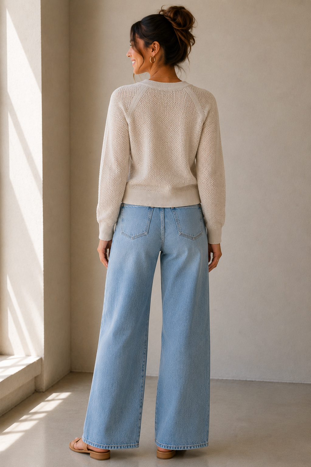Dark Opal Soleil Open Stitch Sweater