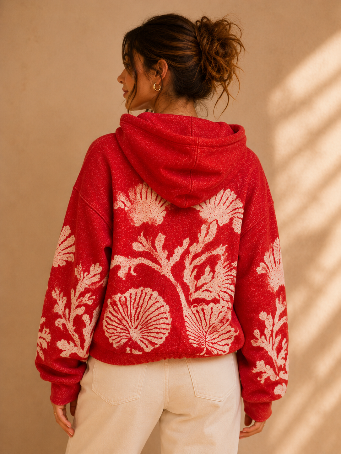 Cherry Combo Shell Baby Hoodie