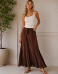 Chocolate Waiverly Skirt