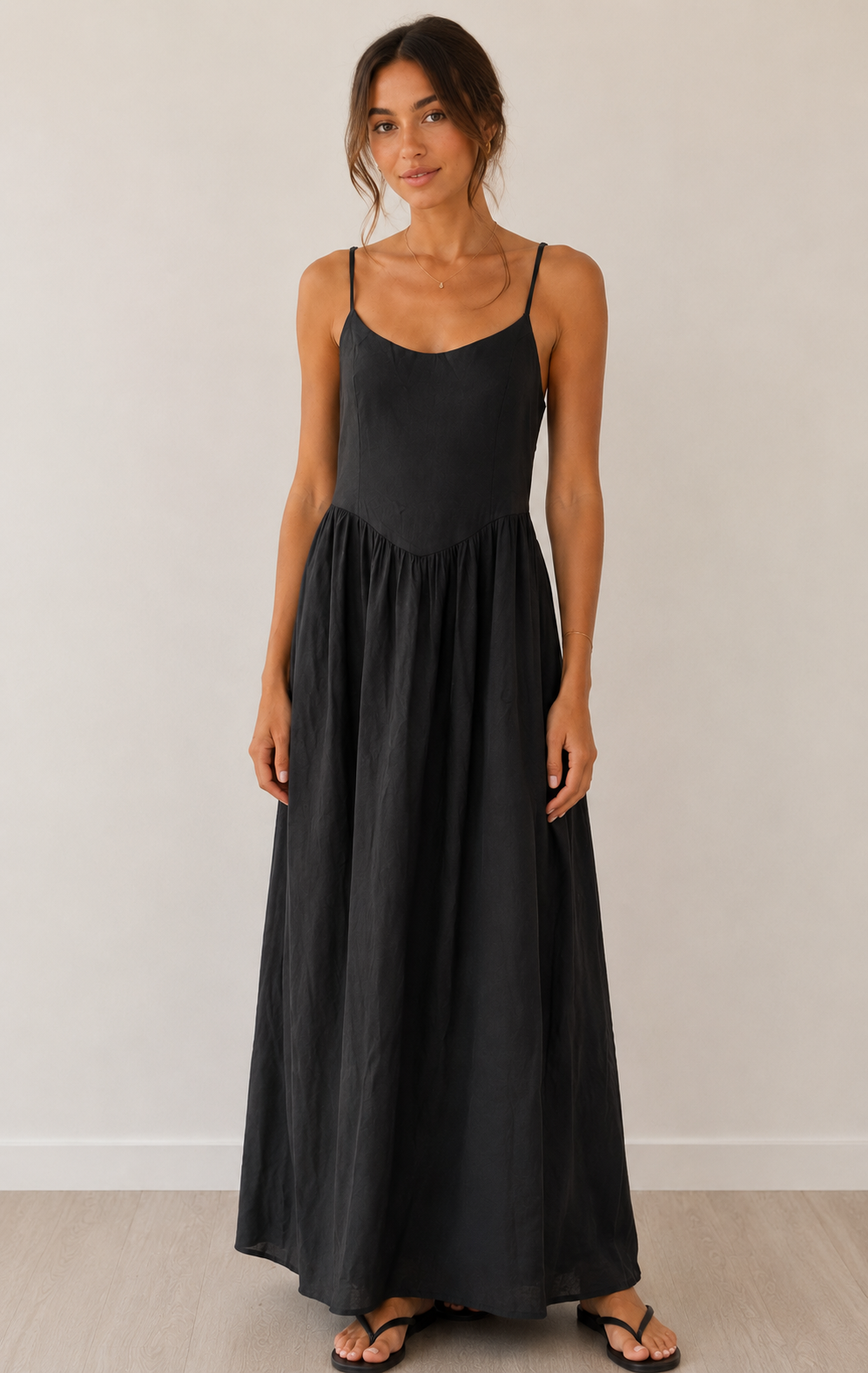 Black Marguerite Dress