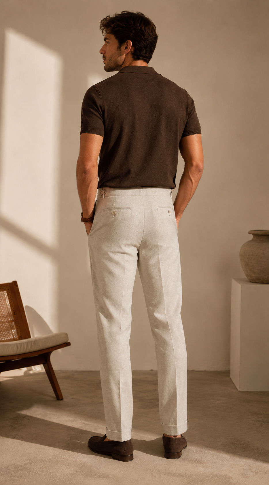 Natural Saltwood Trouser