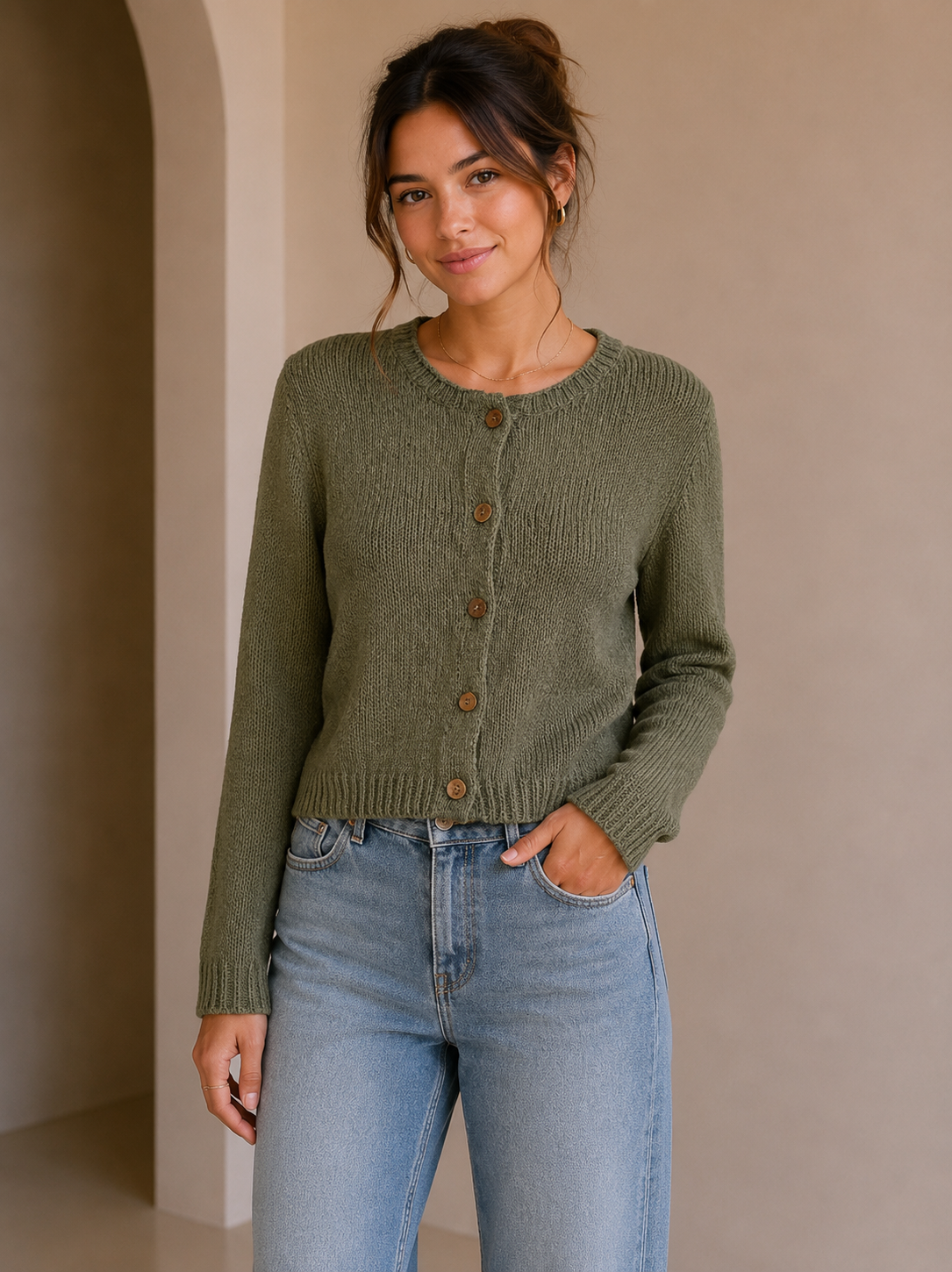 Green Alexis Sweater